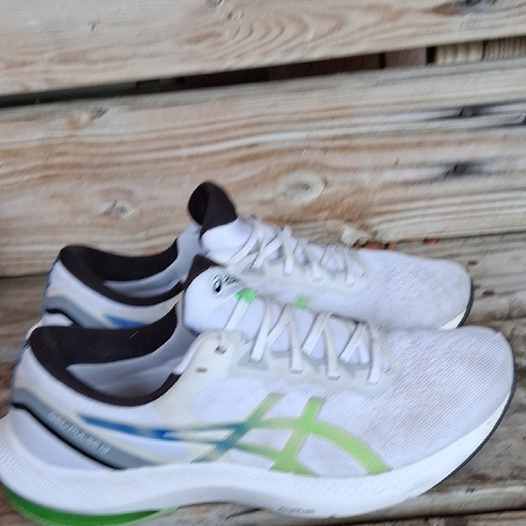 ASICS Gel-Pulse 13 White with Green and Blue Accents - Picture 6 of 10